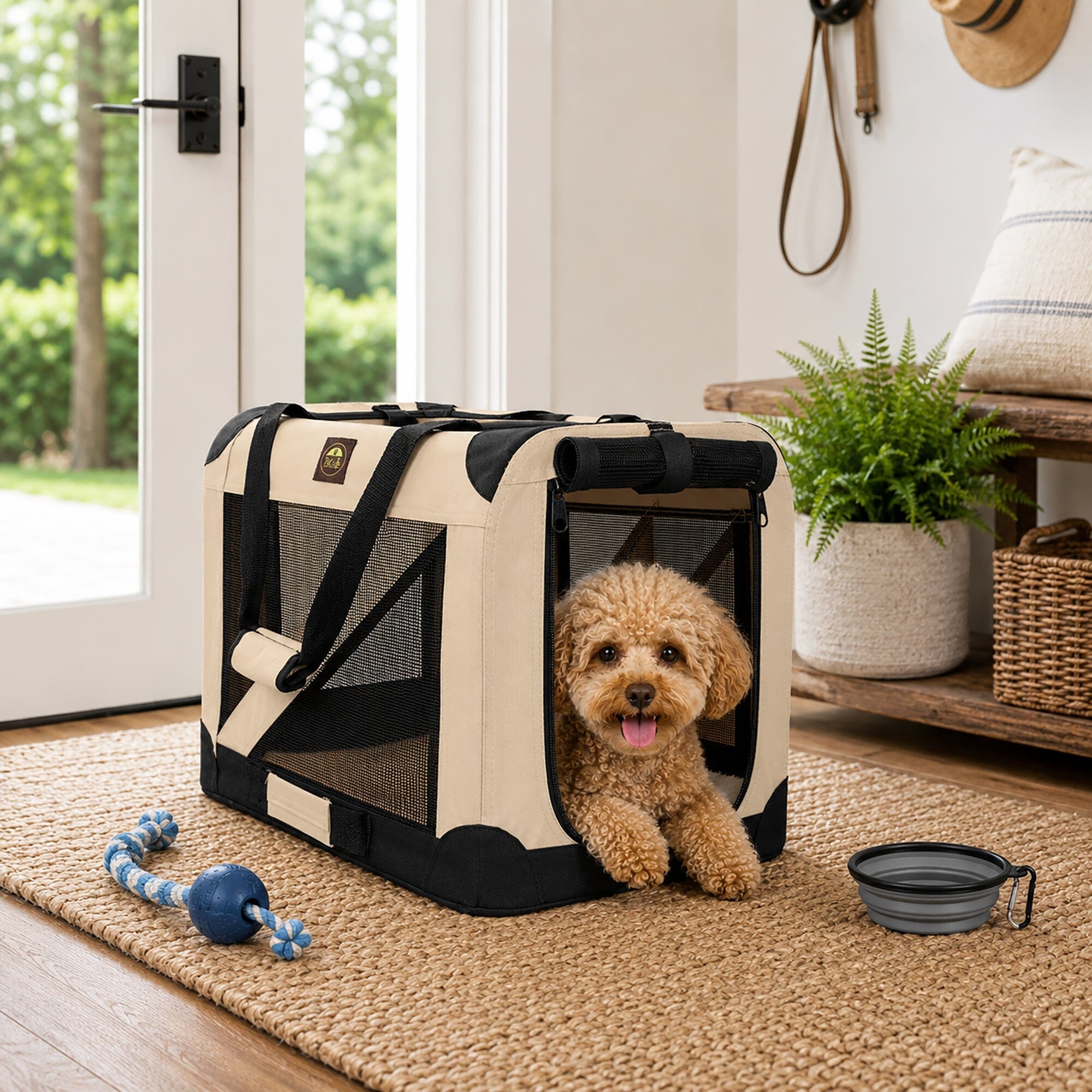 360° Vista View Folding Metal Frame Pet Crate