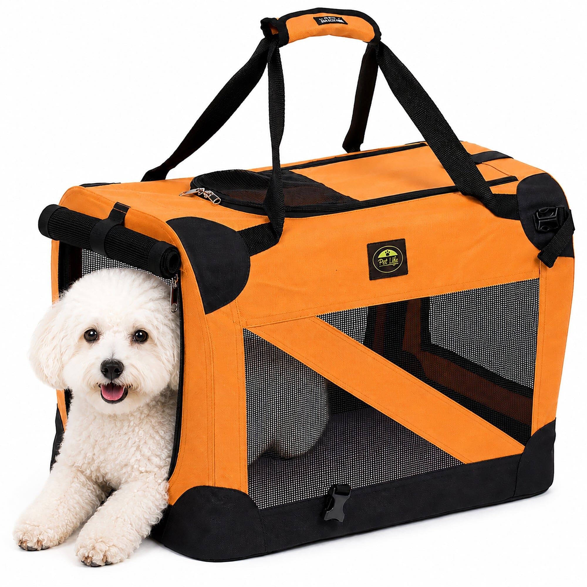 360° Vista View Folding Metal Frame Pet Crate