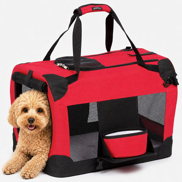 Deluxe 360° Vista View Folding Metal Pet Crate