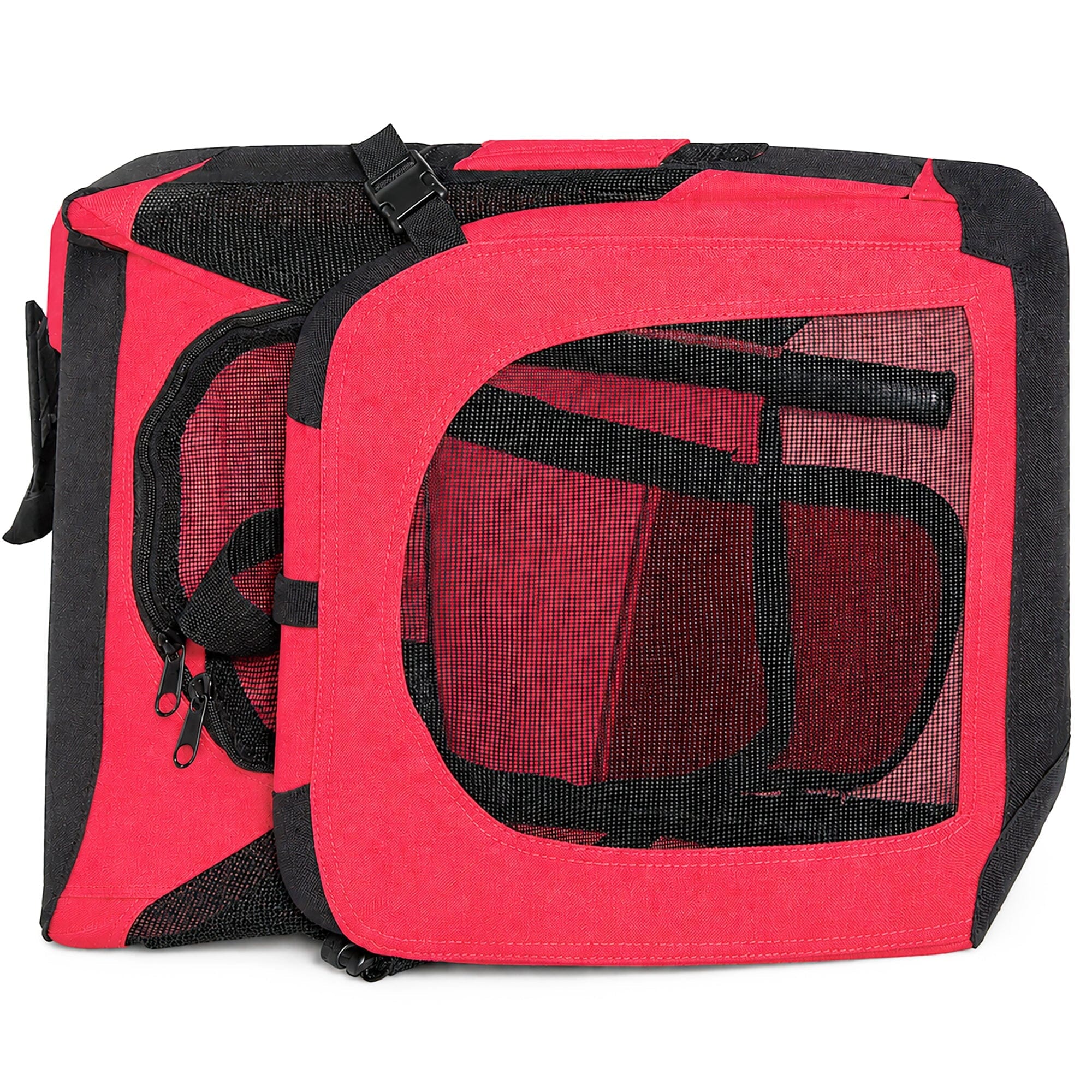 Deluxe 360° Vista View Folding Metal Pet Crate