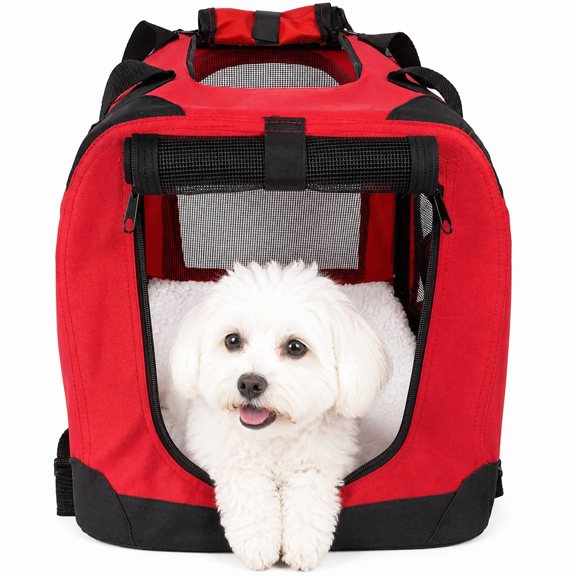 Deluxe 360° Vista View Folding Metal Pet Crate